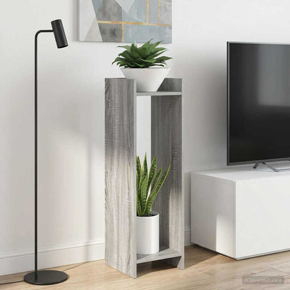 Plant Stand 2 pcs Grey Sonoma 30 x 30 x 100 cm Engineered Wood
