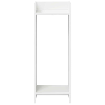 Plant Stand with Shelf White 30 x 30 x 80 cm Engineered Wood