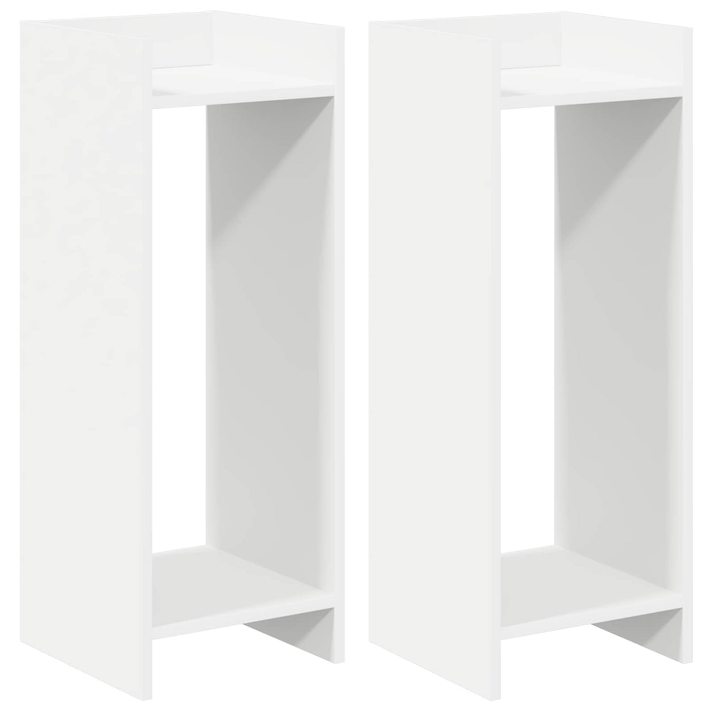 Plant Stand 2 pcs White 30 x 30 x 80 cm Engineered Wood