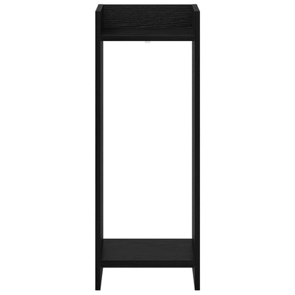Plant Stand Black Oak 30 x 30 x 80 cm Engineered Wood