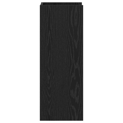 Plant Stand 2 pcs Black Oak 30 x 30 x 80 cm Engineered Wood