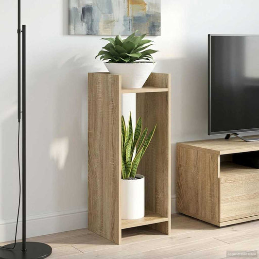 Plant Stand 2 pcs Sonoma Oak 30 x 30 x 80 cm Engineered Wood