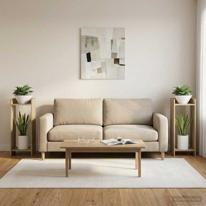 Plant Stand 2 pcs Sonoma Oak 30 x 30 x 80 cm Engineered Wood