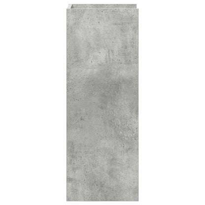 Plant Stand 2 pcs Concrete Grey 30 x 30 x 80 cm Engineered Wood