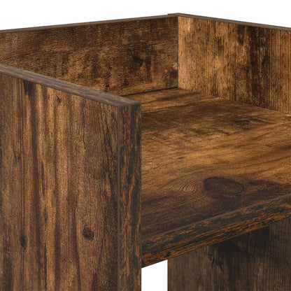 Plant Stand Smoked Oak 30 x 30 x 80 cm Engineered Wood