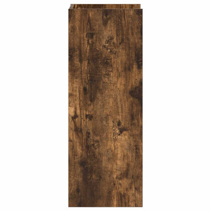 Plant Stand Smoked Oak 30 x 30 x 80 cm Engineered Wood