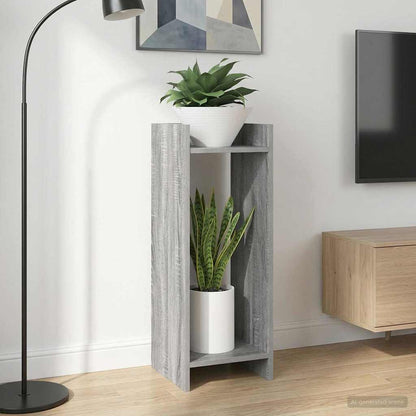 Plant Stand 2 pcs Grey Sonoma 30 x 30 x 80 cm Engineered Wood