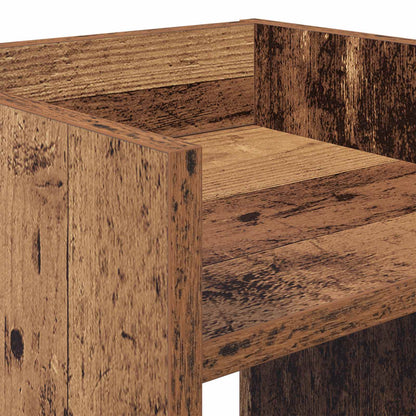 Plant Stand with Shelf Old Wood 30 x 30 x 80 cm Engineered Wood