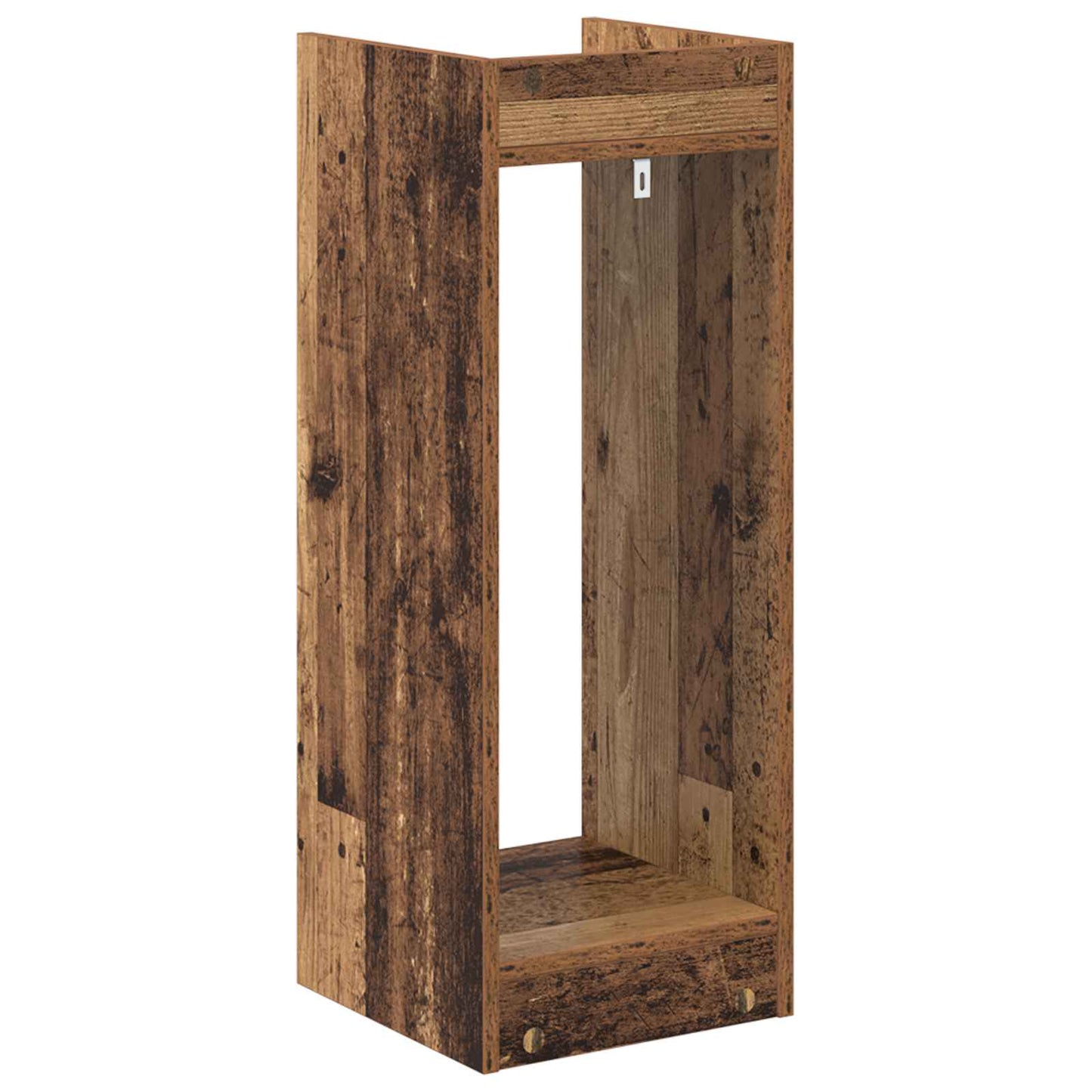 Plant Stand with Shelf Old Wood 30 x 30 x 80 cm Engineered Wood