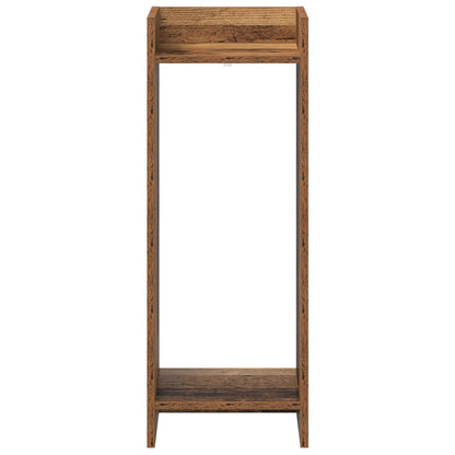 Plant Stand with Shelf Old Wood 30 x 30 x 80 cm Engineered Wood