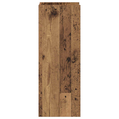 Plant Stand with Shelf Old Wood 30 x 30 x 80 cm Engineered Wood