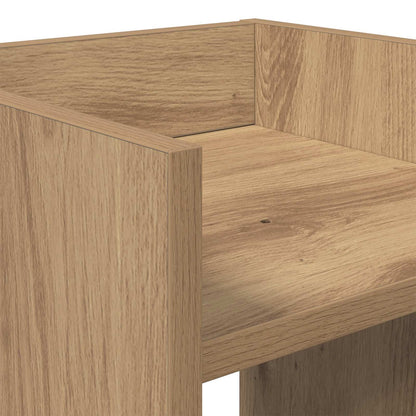 Plant Stand Artisan Oak 30 x 30 x 80 cm Engineered Wood
