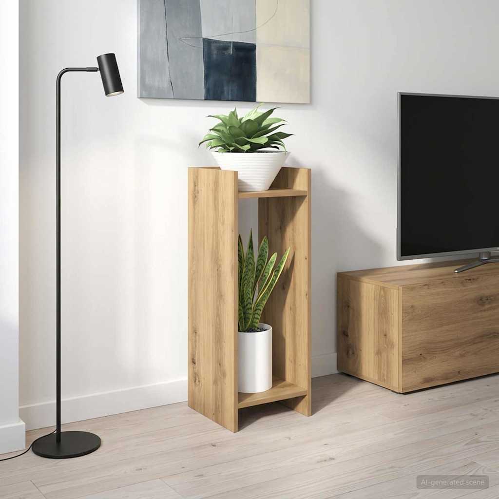 Plant Stand Artisan Oak 30 x 30 x 80 cm Engineered Wood