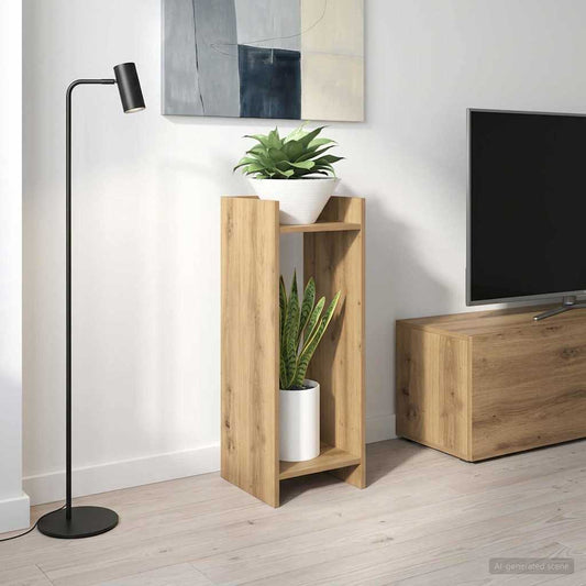 Plant Stand Artisan Oak 30 x 30 x 80 cm Engineered Wood
