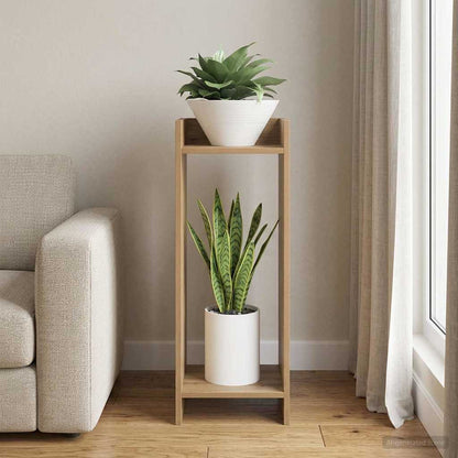 Plant Stand Artisan Oak 30 x 30 x 80 cm Engineered Wood