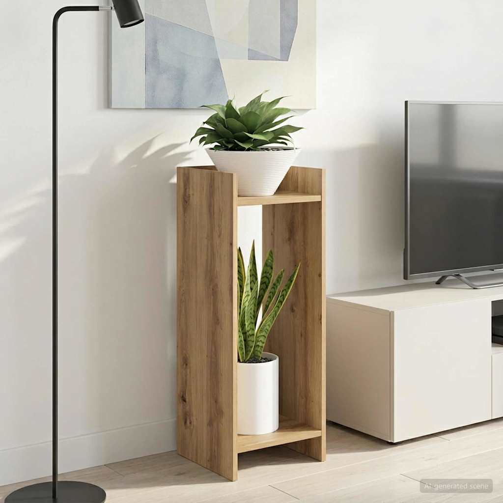 Plant Stand 2 pcs Artisan Oak 30 x 30 x 80 cm Engineered Wood
