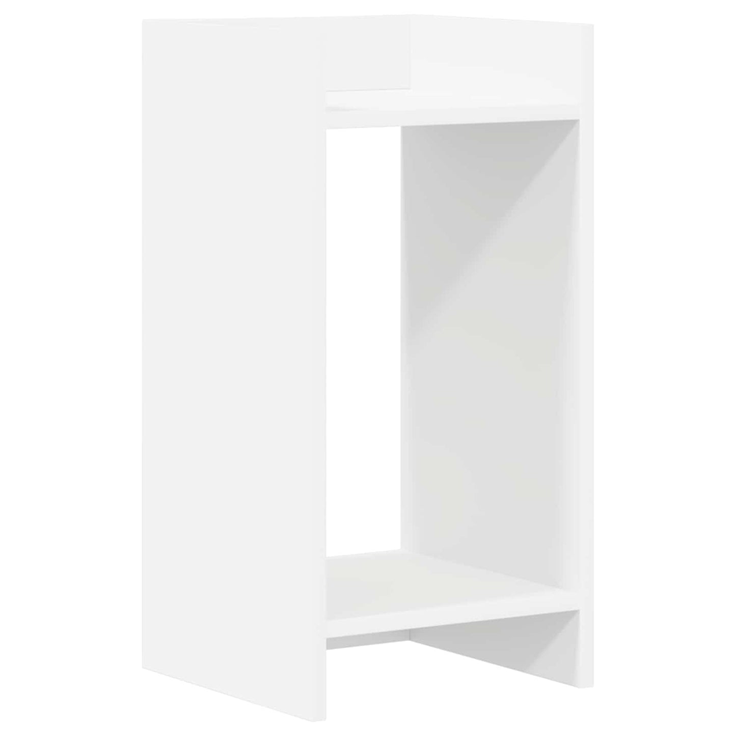 Plant Stand with Shelf White 30 x 30 x 60 cm Engineered Wood