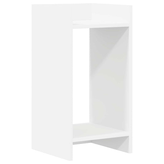 Plant Stand with Shelf White 30 x 30 x 60 cm Engineered Wood