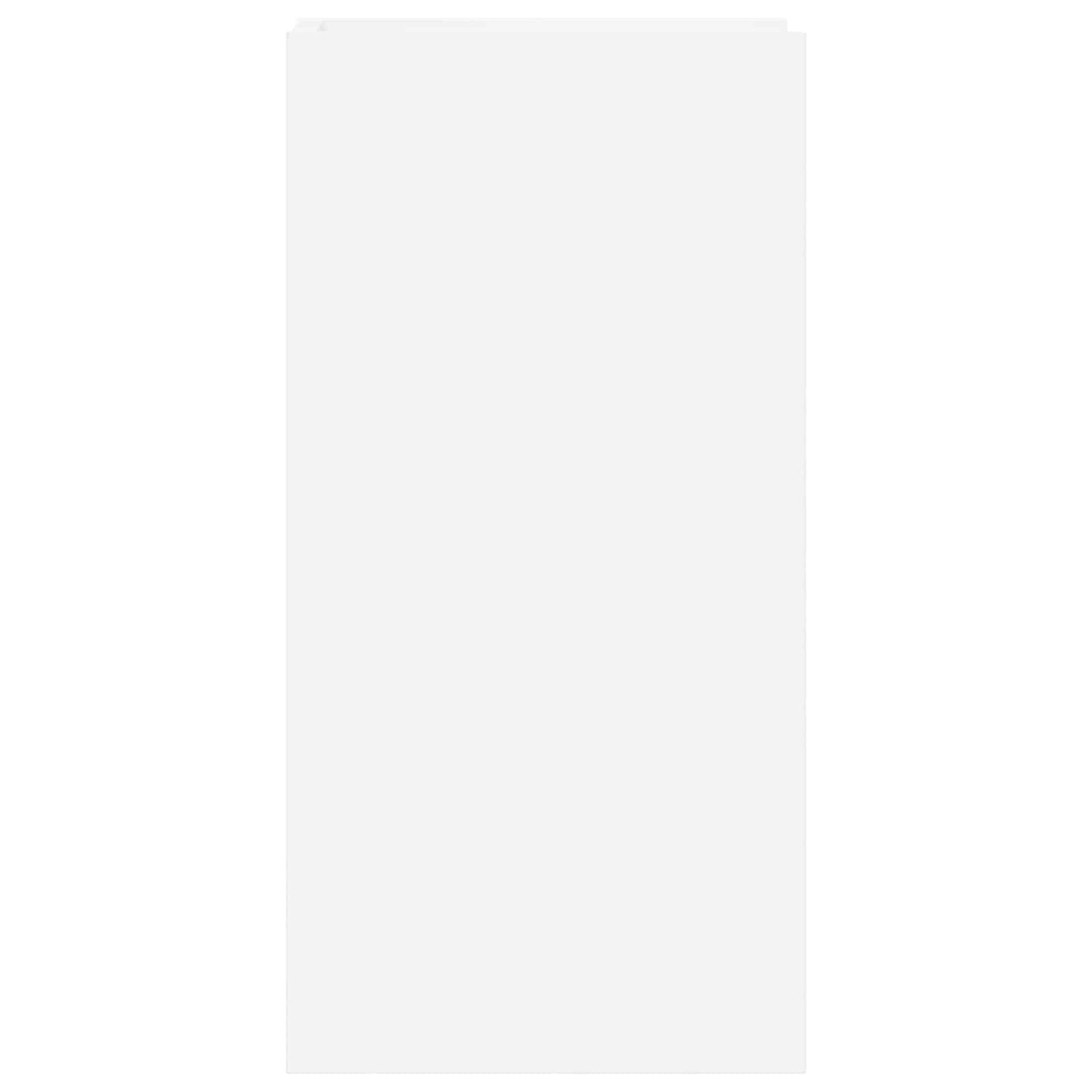 Plant Stand with Shelf White 30 x 30 x 60 cm Engineered Wood