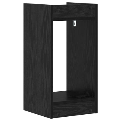 Plant Stand Black Oak 30 x 30 x 60 cm Engineered Wood