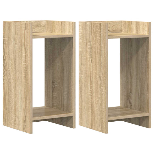 Plant Stand 2 pcs Sonoma Oak 30 x 30 x 60 cm Engineered Wood