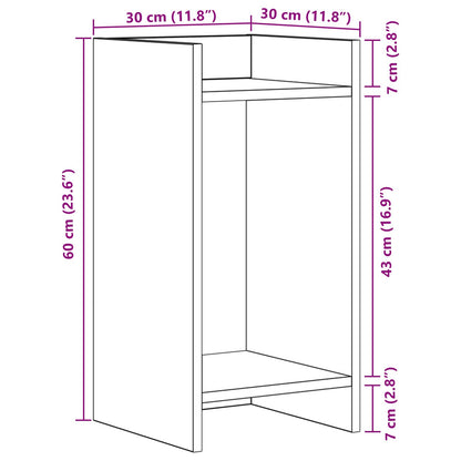 Plant Stand 2 pcs Sonoma Oak 30 x 30 x 60 cm Engineered Wood