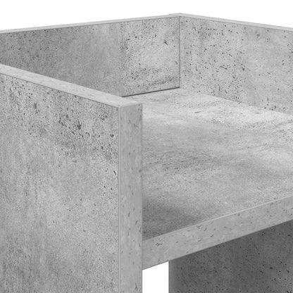 Plant Stand 2 pcs Concrete Grey 30 x 30 x 60 cm Engineered Wood