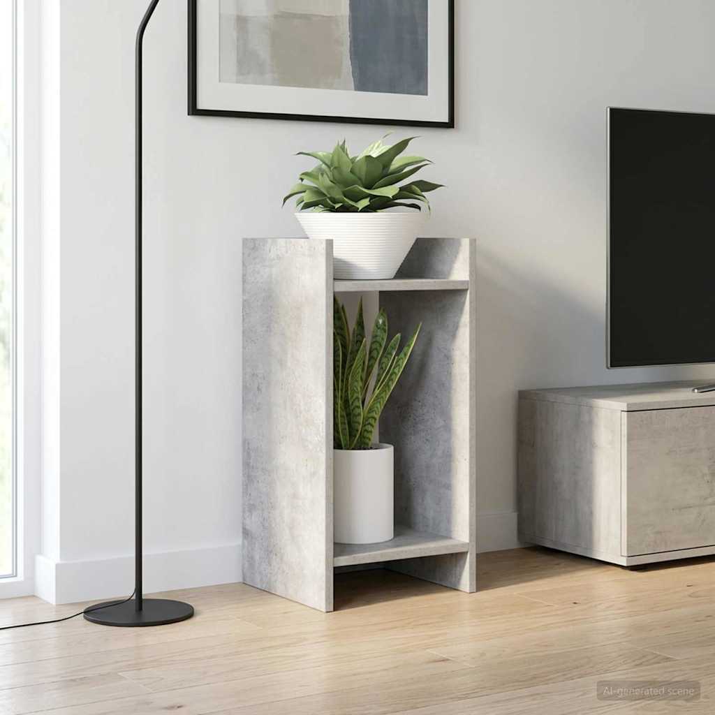 Plant Stand 2 pcs Concrete Grey 30 x 30 x 60 cm Engineered Wood