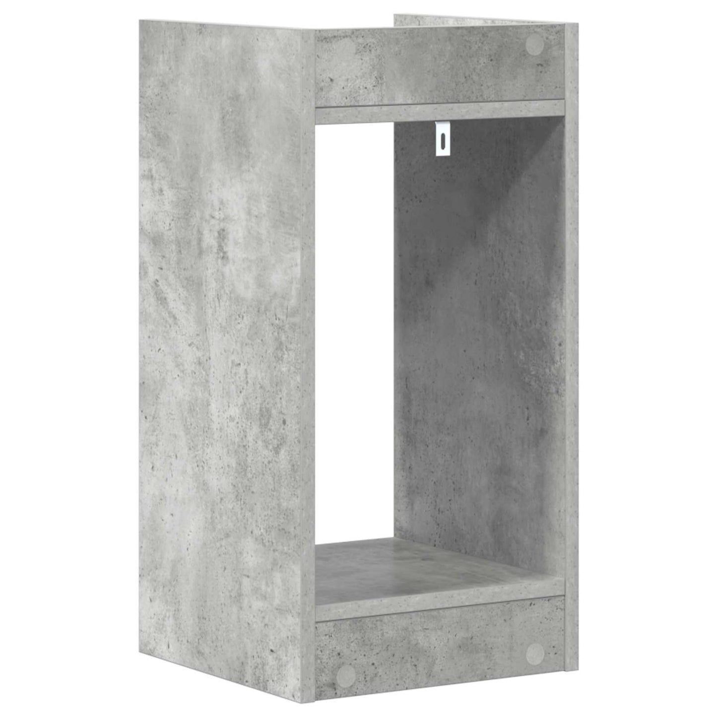 Plant Stand 2 pcs Concrete Grey 30 x 30 x 60 cm Engineered Wood