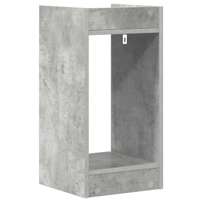 Plant Stand 2 pcs Concrete Grey 30 x 30 x 60 cm Engineered Wood