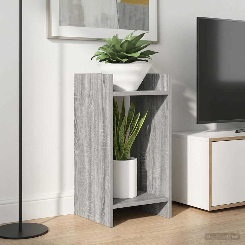 Plant Stand 2 pcs Grey Sonoma 30 x 30 x 60 cm Engineered Wood