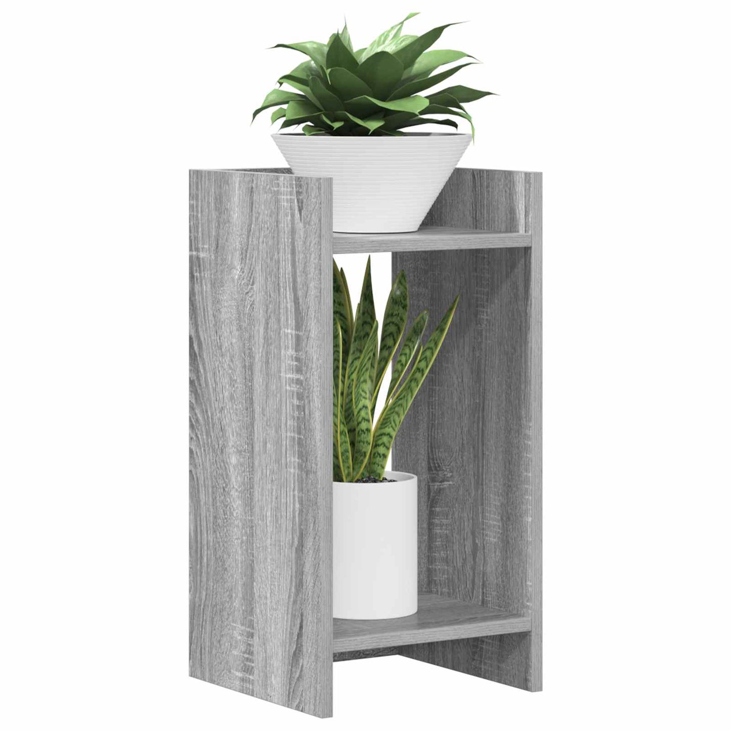 Plant Stand 2 pcs Grey Sonoma 30 x 30 x 60 cm Engineered Wood