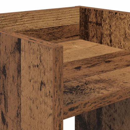 Plant Stand with Shelf Old Wood 30 x 30 x 60 cm Engineered Wood
