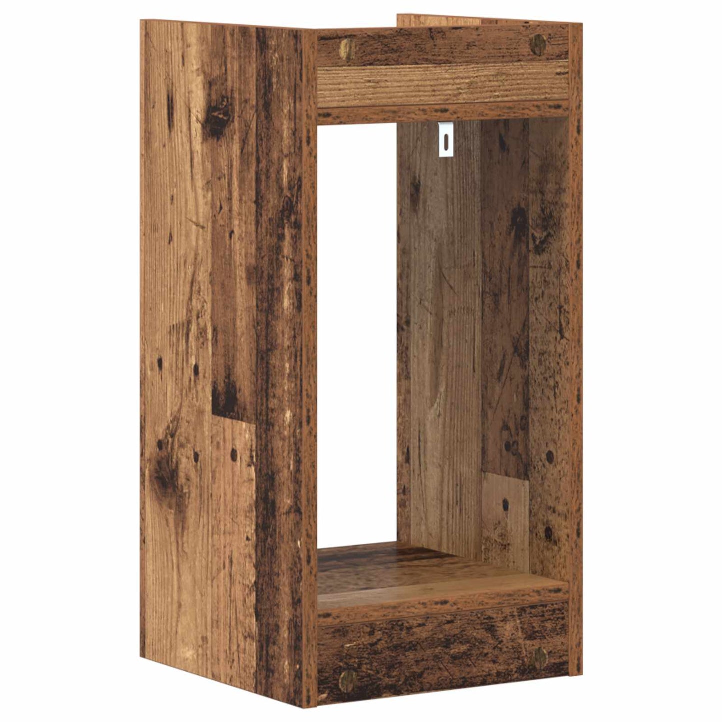 Plant Stand with Shelf Old Wood 30 x 30 x 60 cm Engineered Wood