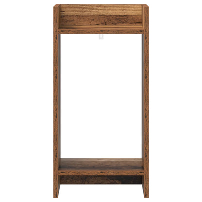 Plant Stand with Shelf Old Wood 30 x 30 x 60 cm Engineered Wood