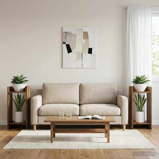 Plant Stand 2 pcs Old Wood 30 x 30 x 60 cm Engineered Wood