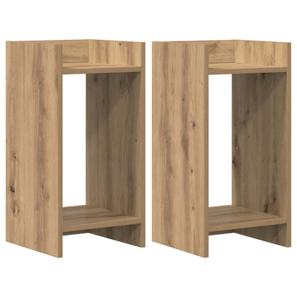 Plant Stand 2 pcs Artisan Oak 30 x 30 x 60 cm Engineered Wood
