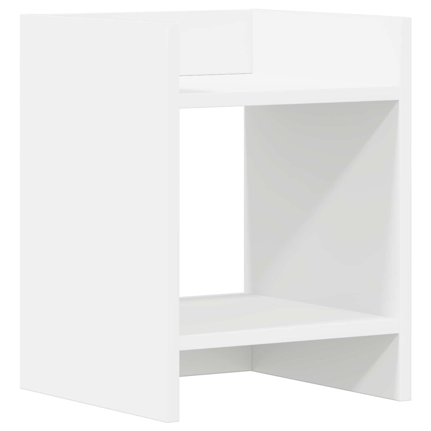 Plant Stand with Shelf White 30 x 30 x 40 cm Engineered Wood