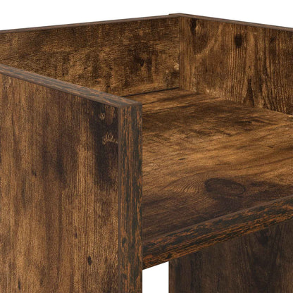Plant Stand 2 pcs Smoked Oak 30 x 30 x 40 cm Engineered Wood