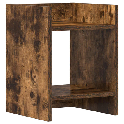 Plant Stand 2 pcs Smoked Oak 30 x 30 x 40 cm Engineered Wood