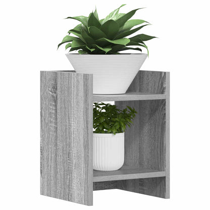 Plant Stand 2 pcs Grey Sonoma 30 x 30 x 40 cm Engineered Wood
