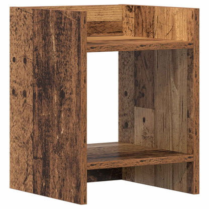 Plant Stand with Shelf Old Wood 30 x 30 x 40 cm Engineered Wood