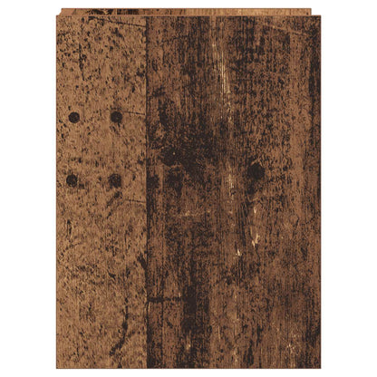 Plant Stand with Shelf Old Wood 30 x 30 x 40 cm Engineered Wood