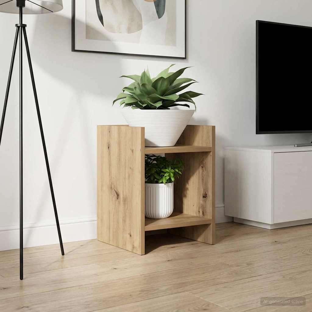 Plant Stand Artisan Oak 30 x 30 x 40 cm Engineered Wood