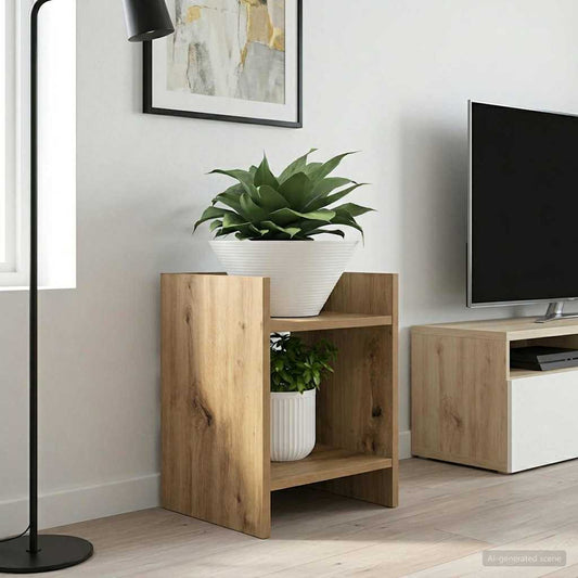 Plant Stand 2 pcs Artisan Oak 30 x 30 x 40 cm Engineered Wood