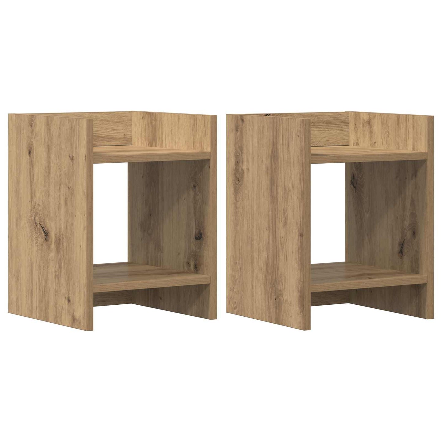 Plant Stand 2 pcs Artisan Oak 30 x 30 x 40 cm Engineered Wood