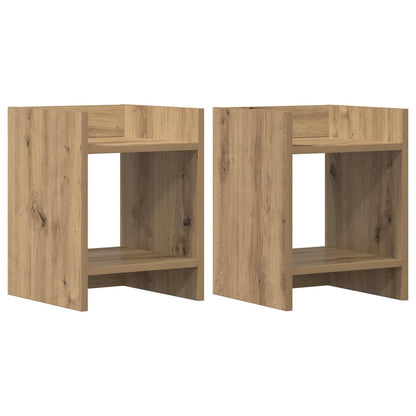 Plant Stand 2 pcs Artisan Oak 30 x 30 x 40 cm Engineered Wood