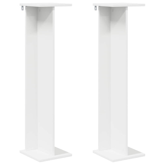 Plant Stand 2 pcs White 25 x 25.5 x 100.5 cm Engineered Wood