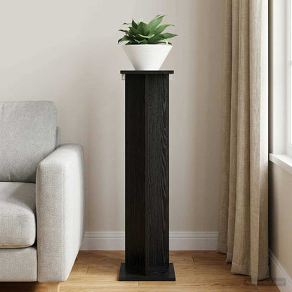 Plant Stand Black Oak 25 x 25.5 x 100.5 cm Engineered Wood