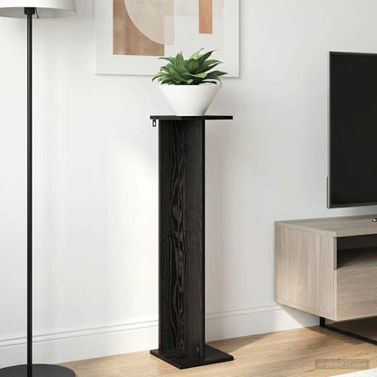 Plant Stand 2 pcs Black Oak 25 x 25.5 x 100.5 cm